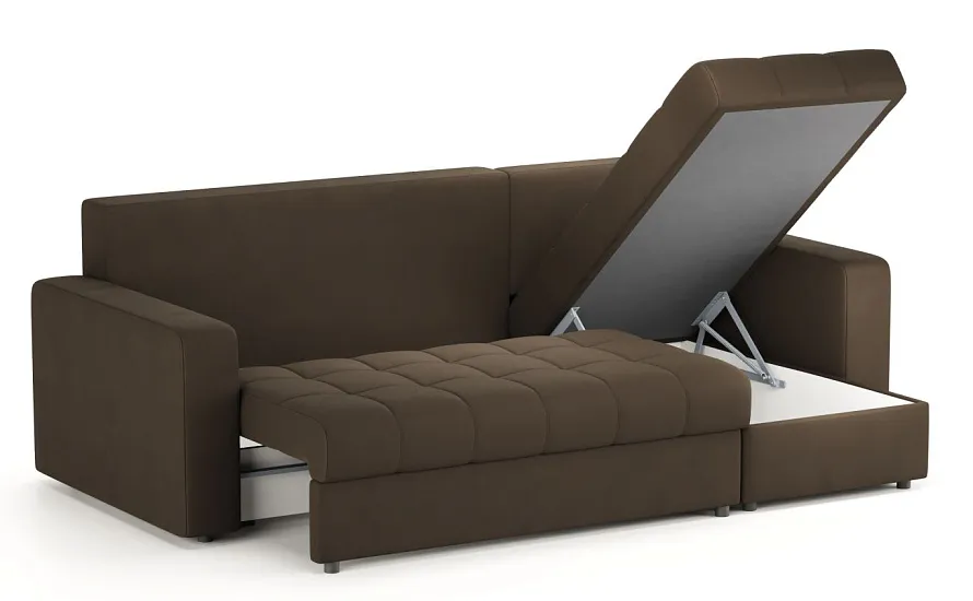 Диван угловой Тренто Leonardo 06 коричневый - 5