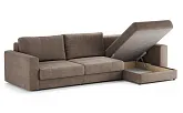 Диван угловой Ларсон 3М Nordic 35 пепельный - превью 3